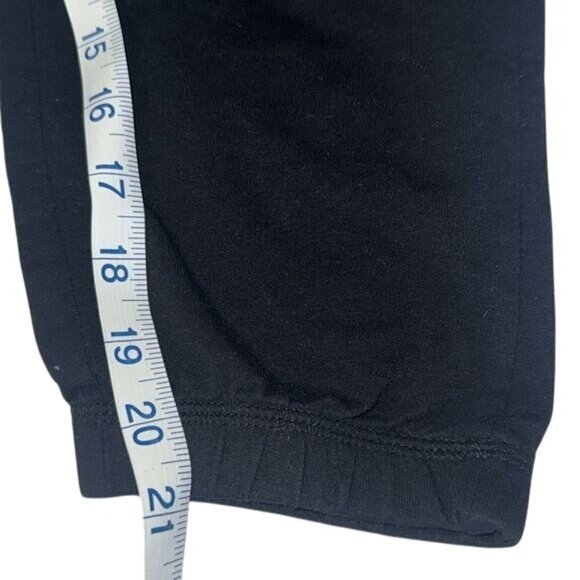 Black Elastic Waist Jogger Pants With Drawstring S - Picture 10 of 10